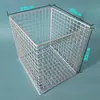 Cesta de malla de hierro, caja de almacenamiento, cesta extraíble para armario, cesta de almacenamiento de frutas y verduras, cesta para armario, caja de almacenamiento de ropa, expandible
