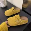 Zapatos casuales tipo slip-on para mujer, nuevos para primavera-verano 2025, para uso exterior, con punta cerrada y aumento interno de altura de 2.5 cm