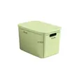 Caja de almacenamiento canasta de almacenamiento de escritorio canasta de almacenamiento de bocadillos y juguetes para la sala de estar canasta de almacenamiento de artículos varios para la cocina caja de almacenamiento rectangular con tapa