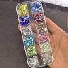 Joyería para decoración de uñas, mixta, Internet Celebrant, resina explosiva, fondo plano, forma especial, diamante, mini, tamaño pequeño, acrílico, accesorios para decoración de uñas con diamantes