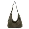 Moda 2026 Otoño Nuevo Bolso de Mano de Gran Capacidad Bolso de Hombro Gamuza Nicho Retro Versátil Cruzado Bolso Dumpling