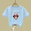 Camiseta Infantil de Algodão Puro Manga Curta, Top de Roupa Infantil Cartoon Tendência e Fashion, Camiseta Casual Versátil com Gola Redonda para Bebês, Manga Curta