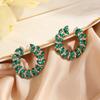 Pendientes Rongyu nuevos disponibles en stock. Envío transfronterizo. AliExpress: pendientes de diamantes exagerados de estilo europeo y americano. Pendientes ligeros de lujo.