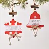 Colgante Popular de Navidad Transfronterizo de Amazon con Recorte de Reno Árbol Campana Recorte Señal de Árbol de Navidad en Inglés Colgante