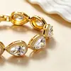 Pulsera Versátil de Zirconia Gota de Agua para Mujer de Aliexpress, Joyería de Moda Multicolor para el Día a Día