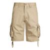 2025 Comércio Exterior Verão Novos Shorts de Algodão Calças de Cinco Pontos Calças Casuais Calças Largas Calças de Montaria Moda Masculina Shorts Casuais