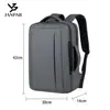 Mochila de negocios, gran capacidad, resistente al agua, adecuada para el trayecto diario y viajes de negocios, con compartimento para portátil y asa para acoplar a una maleta, lo que la convierte en una mochila de viaje portátil