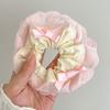 Goma para el pelo de niña con encaje de doble capa resistente, accesorio para el pelo de encaje fresco y delicado para niñas, coletero de princesa floral