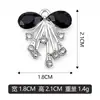 Dije de pulsera o collar con lazo de diamante chapado en oro K blanco, accesorios de dijes se pueden mezclar en lotes, venta directa del fabricante, transfronterizo