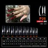 Arte de Uñas Arte de Uñas Ultra-delgado Sin Rastro Uso Extensión de Uñas Sin Limar Transparente Semimate Pegatina Completa Medio Pegatina Parche para Uñas