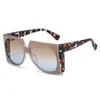 Gafas de Sol Cuadradas Nuevas Transfronterizas 2025 Moda Europea y Americana Sencillas Comercio Exterior Placa Ligera Marco Grande Color de Contraste Gafas de Sol de Moda para Mujer