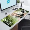 Demon Slayer Anime Bidimensional Ultra-Alta Definição Mouse Pad E-Sports Tecnologia Gamer Extra-Grande Office Pad Borda Antiderrapante Travamento de Borda