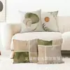 Juego de Cuatro Fundas de Almohada Geométricas Abstractas de Lino Estilo Morandi Amazon Comercio Exterior Fundas de Almohada Transfronterizas Decoración de Sofá