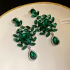Pendientes Transfronterizos Europeos y Americanos de Plata Aguja Ovalados Forma de Gota de Agua Personalidad Exagerados Trabajo Pesado Diseño de Pendientes Sentido de Diseño Pendientes de Nicho Venta al por Mayor