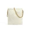 Bolsa de Corrente Estilo Chanel 2026, Bolsa de Ombro de Nicho para Mulheres, Bolsa Saco Transversal Versátil de Couro Genuíno de Alto Padrão