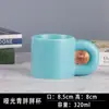 Taza Gordita Taza de Cerámica Nicho Simple Asa Grande de Oreja Taza de Agua de Cerámica Hecha a Medida LOGOTIPO Regalo de Hotel