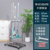 Suporte de Mop Removível de Aço Inoxidável Suporte de Mop para Restaurante Escolar Rack de Armazenamento para Banheiro de Fábrica Ferramentas de Armazenamento