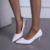 Otoño 2025 Nuevo Estilo Tacón de Aguja Punta Fina Boca Baja Slip-On Tacones Altos Venta Directa del Fabricante Comercio Exterior Transfronterizo Zapatos de Mujer