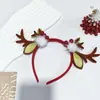 Nueva Diadema Navideña Decoraciones Cuernos Navideños Cuernos Largos Sellos para el Cabello Navidad Linda Peluche Año Nuevo Diadema