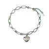 Pulseira de Corrente Amor Feminina Nicho Luxo Leve Hip-Hop Estilo Coreano Simples Personalidade Estudante Estilo Mori Estilo Frio