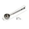 Clip para cuchara de café de acero inoxidable clip para cuchara de café cuchara medidora clip sellador cuchara para condimentos leche fabricantes al por mayor