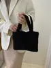 Bolso de Peluche Nuevo Casual Simple Estilo Coreano Personalizado 2025 Bolso Tote Bolso de Mano de Moda