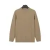Ropa de punto para hombre de otoño e invierno, suéter para hombre de cuello redondo estilo 'old money', color liso, lujo ligero, sensación de alta gama, top casual para el día a día