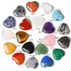 Regalo de San Valentín 2 cm Forma de Corazón Piedra Natural Cristal Gema Artesanía Tamaño de la Palma Amazon DIY Adorno Popular