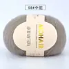 Fio Fino de Mohair de Bebê Sul-Africano Tecido à Mão Pelúcia Cachecol Xale Fio para Suéter Lã Macia Cashmere Fiação