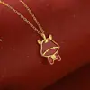 Collar Original Moneda Atrae Fortuna Caballo Llorando, Plata Pura, Nuevo Estilo Chino, Tendencia Nacional, Colgante Caballo Ponny de Nácar, Regalo de Año Nuevo del Año del Caballo