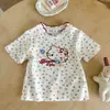 Camiseta de Manga Corta para Niña Ningli Verano Nuevo Estilo Moda Ropa de Bebé Verano Delgada Ropa Infantil Tops de Princesa para Niños
