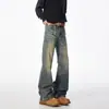 Pantalones de mezclilla bootcut Paris Black Scimitar para hombre, de marca moderna para Primavera y Verano, holgados, corte slim, rectos, para personas altas