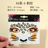 Amazon Transfronterizo de Gama Alta Pegatinas de Maquillaje Navideñas de Ciervo con Estampado de Leopardo Gato y Zorro Pegatinas de Tatuaje Pegatinas Festivas