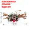 Decorações de Natal Frutas Vermelhas Pinha Corda de Cânhamo Material de Rattan Acessórios DIY Feitos à Mão Decoração de Caixa de Presente de Feriado