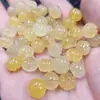 Xinjiang Hetian Jade de Seda Dourada Contas de Abóbora Gema Contas Soltas Raiz de Lótus Quartizito Rosa Jade Abóbora da Sorte Ornamentos Portáteis DIY Contas