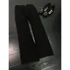 Calças de Trabalho Desconstruídas Pesadas Vintage Cor Marrom Melardo para Homens, Jeans de Algodão Puro Rígido para o Verão, Calças Afuniladas Levemente Emagrecedoras