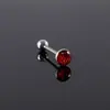 Comercio Electrónico Transfronterizo Acero Inoxidable Redondo Goteo de Aceite Brillante Lengua Uña Cielo Estrellado Moda Anillo para la Lengua Joyería para Piercing Punto Venta al por Mayor