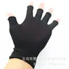 Luvas de Trabalho 13 Fios Full Nylon Elástica Respirável Meio Vazadas Dedos Expostos Cinco Meios Dedos Montaria Direção Pesca Homens