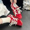Zapatos Deportivos Casuales Planos Versátiles para Entrenamiento Alemán de Mujer Zapatillas Deportivas con Aumento Oculto de Altura de 5 cm Zapatos de Entrenamiento Alemán