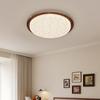Luz Principal da Sala de Estar 2025 Novo Estilo Sala de Estar Alto Padrão Simples Moderno Quarto Atmosférico Elegante Grão de Madeira Estudo Luz de Teto