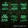 Placas Fluorescentes de Horror para Halloween para Uso Externo, Cuidado Gramado, Cemitério, Túmulo, Zumbi, Vampiro Placas Decorativas