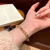 Pulsera geométrica de perlas de circón, pulsera colorida estilo coreano ins con cuentas, accesorio de mano versátil de moda de lujo ligero al por mayor