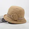 Sombrero de Pescador Acolchado Cálido y a Prueba de Frío para Mujeres de Mediana Edad y Mayores, Sombrero de Moda para Señora Mayor, Abuela, Invierno