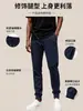 Pantalones deportivos ajustados para hombre transfronterizos, cómodos pantalones largos atléticos de punto, disponibles en tallas grandes y múltiples colores, listos para venta al por mayor y personalización de marca privada