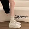 Zapatos planos casuales de estilo callejero para mujer 2026, nuevo estilo, versátiles, suela gruesa, bloques de color, nicho, que aumentan la altura, zapatillas de entrenamiento alemanas