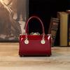 Bolsa de Couro Patentado para Mulheres 2026 Novo Modelo Luxo Leve Moda Bolsa Clip Almofada Couro Brilhante Bolsa de Mão Bolsa de Ombro Bolsa Pequena