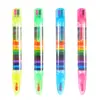 Crayón de Pintura de 20 Colores Transfronterizo para Niños, Kit de Bolígrafos de Colores DIY, Pincel de Colorear Crayón Arcoíris Creativo para Graffiti Artístico