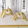 Adornos de Resina con Gesto de Amor, Decoraciones Románticas de Confesión, Adornos de Escritorio para Pareja en Casa, Regalos de San Valentín y Cumpleaños