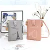 Bolsa para Teléfono Móvil Bolso Cruzado para Mujer 2025 Nueva Versión Coreana Lindo Casual Más Fácil de Combinar Mini Bolsa Pequeña Billetera Bolso de Hombro