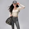 Conjunto de yoga petite para mulheres, cintura alta, elástico e com sensação de 'quase não estar usando', adequado para fitness, Pilates, corrida e outros esportes, conjunto de duas peças